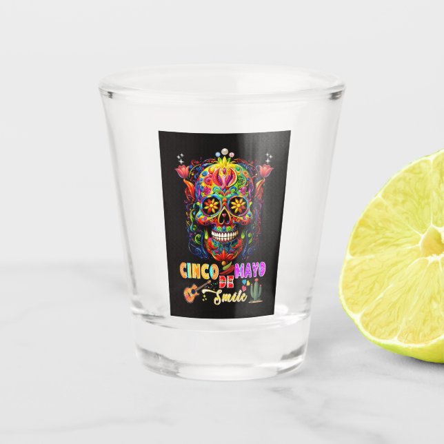 Copo De Shot Sorriso de Cinco De Mayo (Frente)