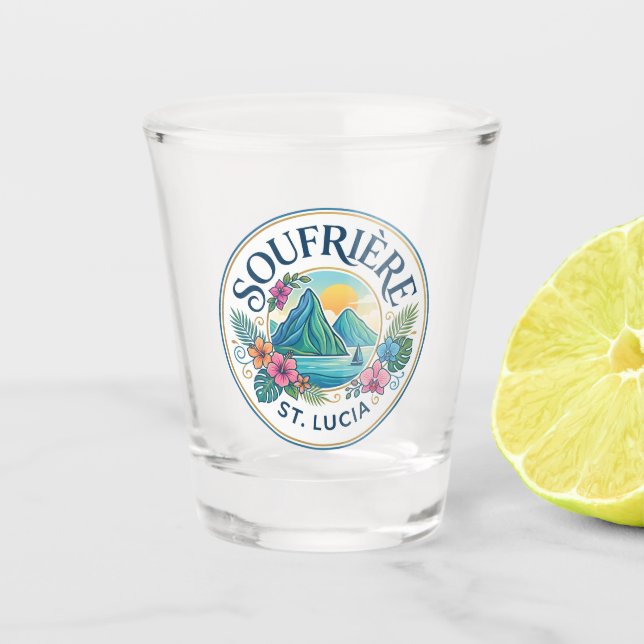 Copo De Shot Soufrière Saint Lucia (Frente)