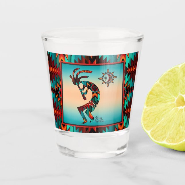 Copo De Shot Southwest Kokopelli Shot Glass (Frente)