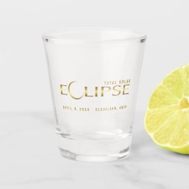 Copo De Shot Souvenir comemorativo celestial do ouro Eclipse
