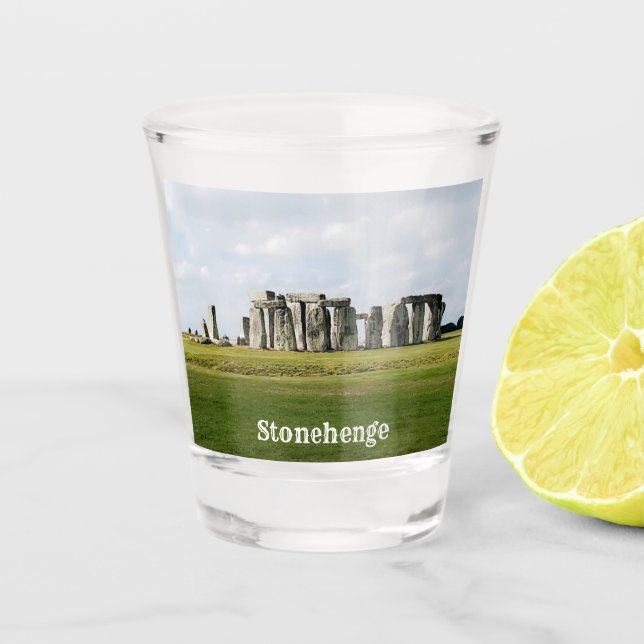 Copo de Shot Souvenir Stonehenge Inglaterra (Frente)