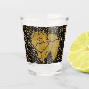 Copo De Shot SPARKLY THANG Chow Faux metal shotglass