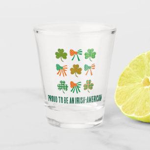 Copo De Shot St. Patricks Coquette Shamrock PROUD IRISH-AMERICA