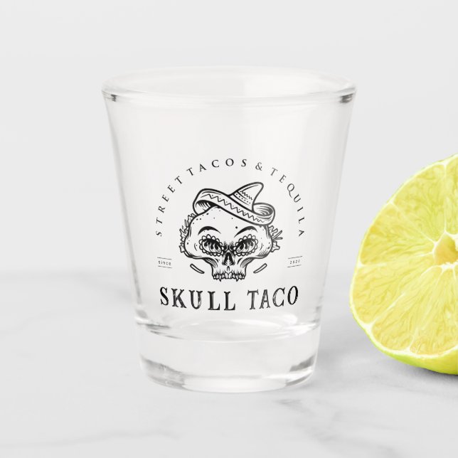 Copo De Shot Street Tacos & Tequila- Skull Taco (Frente)