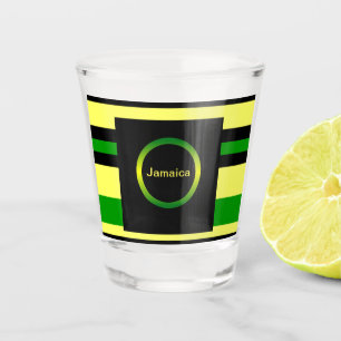 Copo De Shot Stripes inspiradas na Jamaica