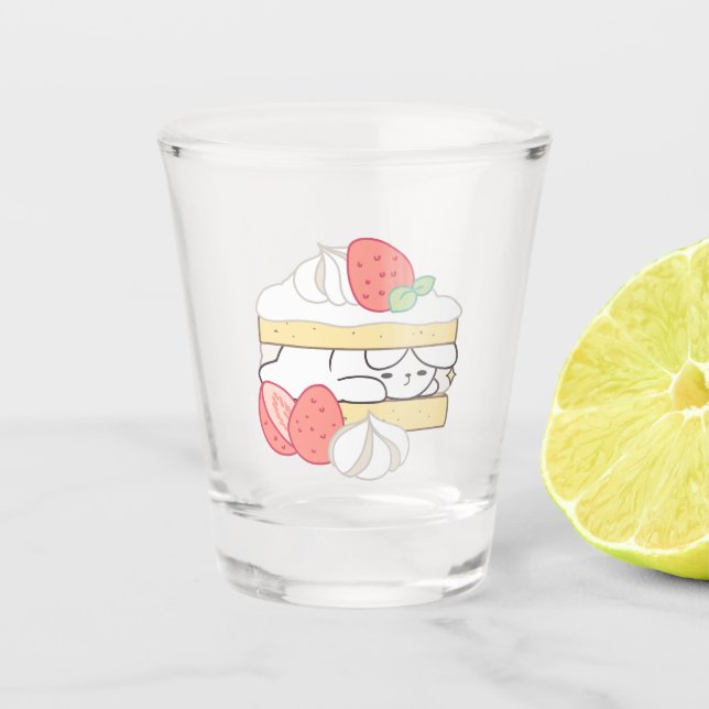 Copo De Shot Sugestões Doce: Ataque à Boca de Buniberry (Frente)