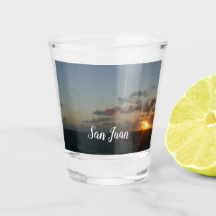 Copo De Shot Sunrise sobre San Juan I Porto Rico