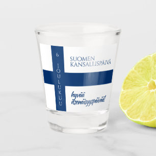 Copo De Shot Suomen Kansallispäivä Bandeira do Dia Nacional da