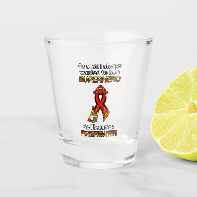 Copo De Shot SUPERHERO...Bombeiro (Frente)
