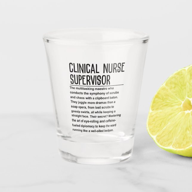 Copo De Shot Supervisor de enfermagem clínica (Frente)