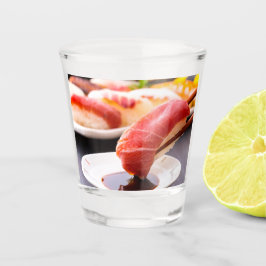 Copo De Shot Sushi Moment Wine Glass - Soy Sauce Dip Scene