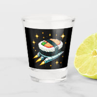 Sushi Spaceship Pixel Art Voando Sushi Roll Design