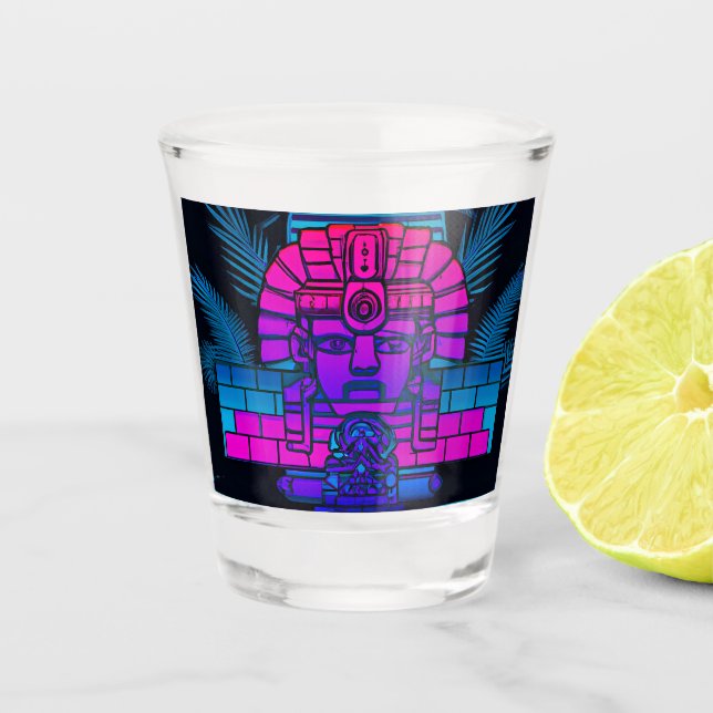 Copo De Shot Synthwave Pharaoh (Frente)