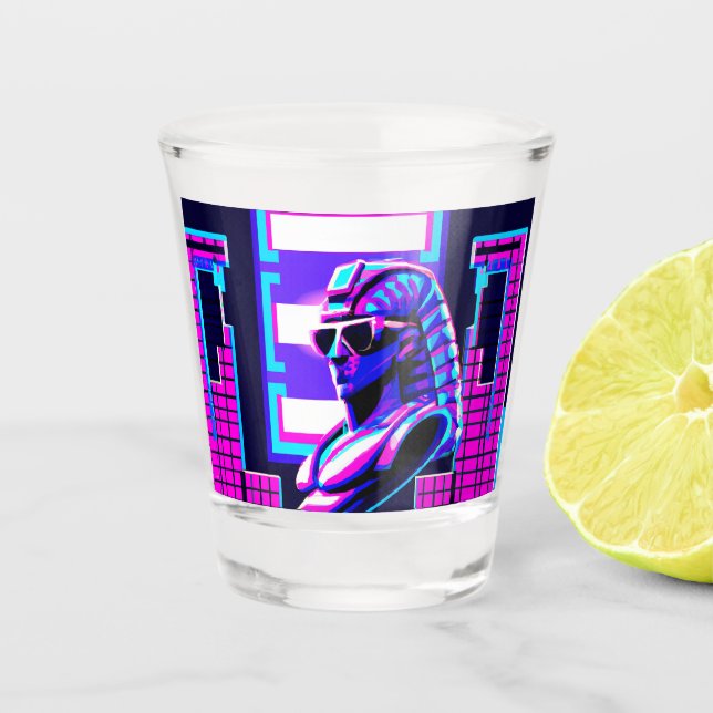 Copo De Shot Synthwave Pharaoh (Frente)