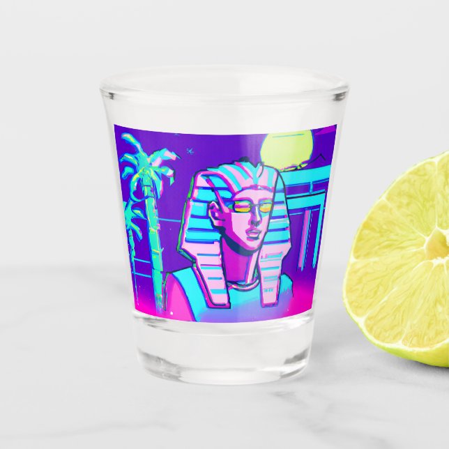 Copo De Shot Synthwave Pharaoh (Frente)