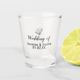 Copo De Shot Taça de Shot de Casamento Logotipo de Leque Asiáti
