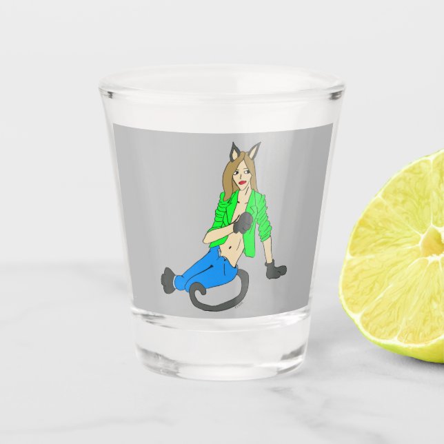 Copo De Shot taça de vidro (Frente)