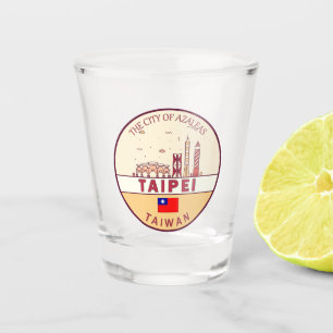 Copo De Shot Taipei Taiwan City Skyline Emblem
