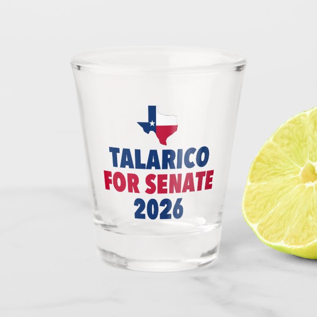 Copo De Shot Talarico para Senado Eleição 2026 Texas (Frente)