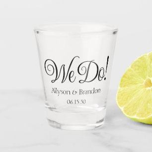 Copo De Shot Taque de Vidro para Casamento