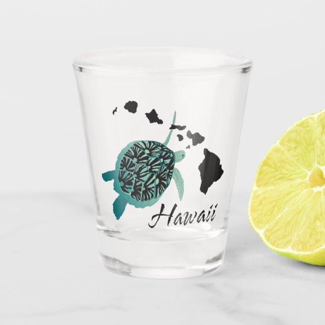 Copo De Shot Tartaruga das ilhas Havaianas (Frente)
