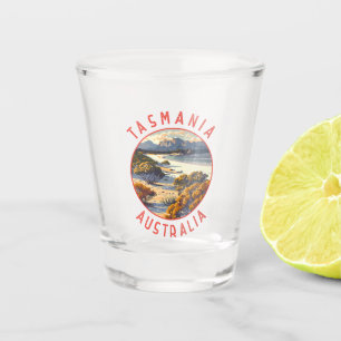 Copo De Shot Tasmânia Austrália Circular Retrovisível