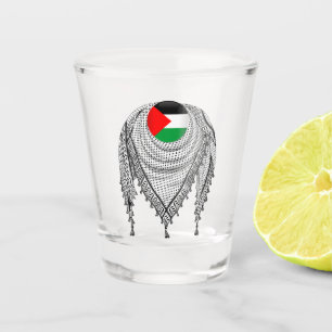 Copo De Shot Tecido Tradicional do Keffiyeh Scarf Palestino