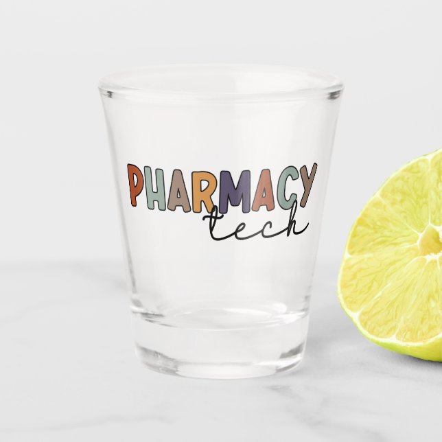 Copo De Shot Técnico de Farmácia da Pharmacy Tech (Frente)