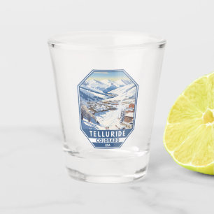 Copo De Shot Telluride Colorado Winter Viagem Art Vintage
