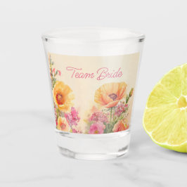 Copo De Shot Tema do casamento floral de Cottagecore