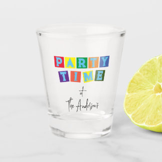 Copo De Shot TEMPO DE FESTA Colorida Personalizado