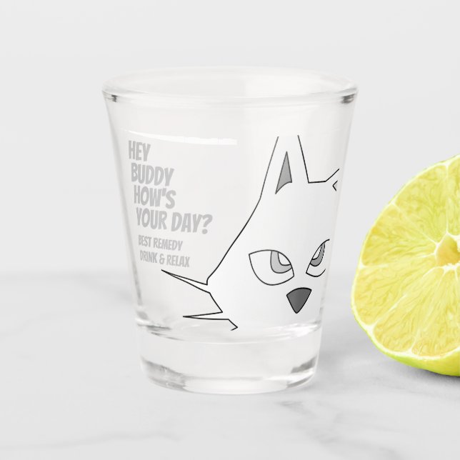 Copo De Shot tempo feliz Glass (Frente)