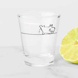 Copo De Shot tempo feliz Glass