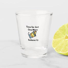 Copo De Shot Tempo para apenas mais um, fecha em um