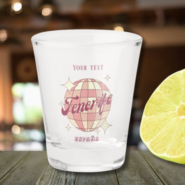 Copo De Shot Tenerife canários de férias de Espanha (Criador carregado)