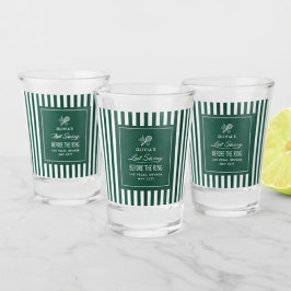 Copo De Shot Tenis com Faixa Verde Solteira elegante moderno