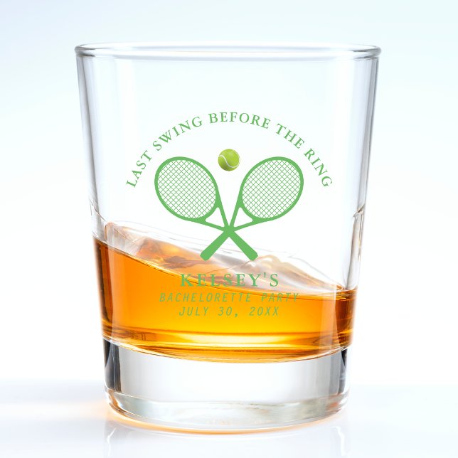 Copo De Shot Tenis Despedida de Solteira Último Balanço Antes d (Tennis Bachelorette Last Swing Before the Ring Shot Glass
)