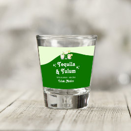 Copo De Shot Tequila Cítrica Verde Lima & Despedida de Solteira
