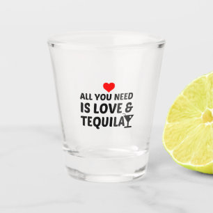 COPO DE SHOT TEQUILA E AMOR