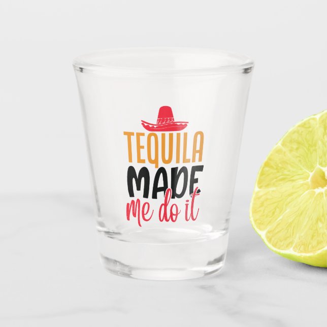 Copo De Shot tequila engraçada (Frente)
