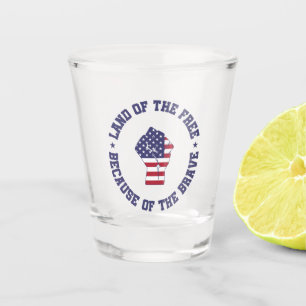 Copo De Shot Terra do Patriótico Bandeira Livre dos EUA