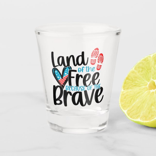 Copo De Shot Terra dos livres (Frente)