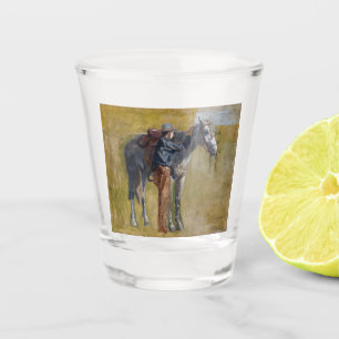 Copo De Shot Terras Áridas Americanas: Cowboy do Velho Oeste co