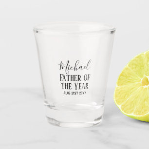 COPO DE SHOT TEXTO PERSONALIZADO DO PAI DO ANO