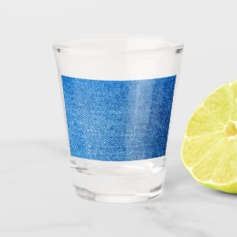 Copo De Shot Textura Blue Denim