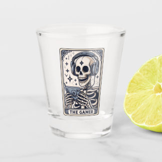 Copo De Shot The Gamer Skeleton Tarot Card