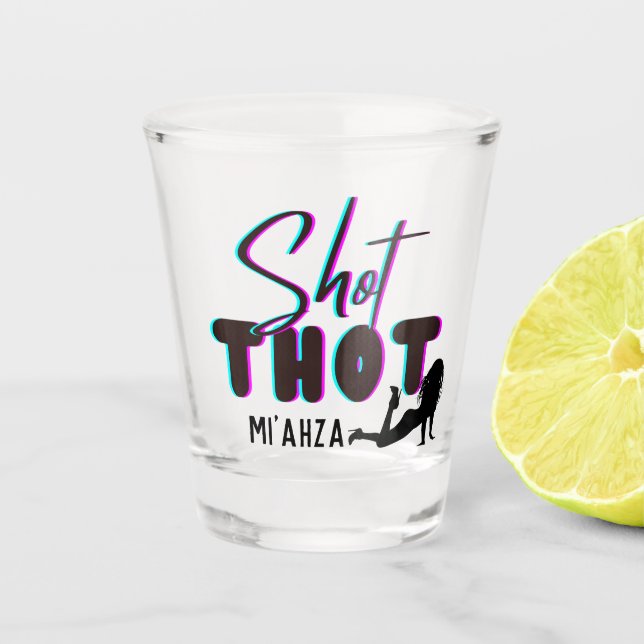 Copo De Shot Thot do hot | Engraçado | Cheeky  (Frente)
