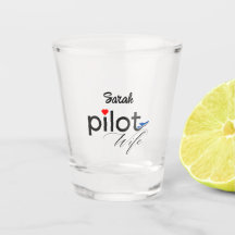 Tipografia de esposa piloto e avião simples, minim