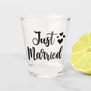 Copo De Shot tipografia do recem casados