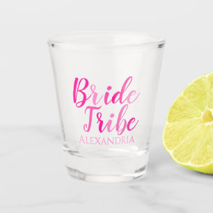Copo De Shot Tipografia Rosa Personalizada para Despedida de So